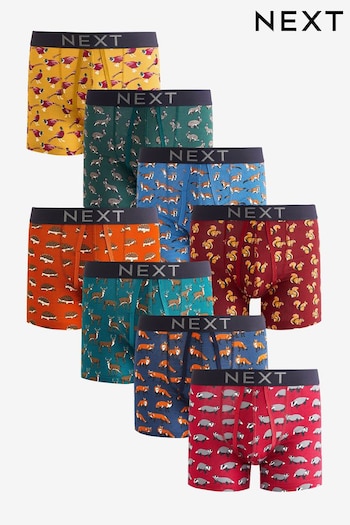 Woodland Animal 8 pack A-Front Boxers (U31247) | £50