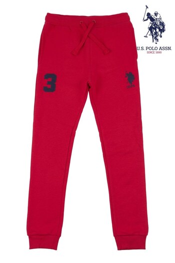 U.S. Polo Assn Red Player 3 BB Joggers (U31552) | £30 - £42