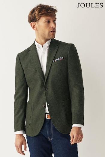 Joules Khaki Green Donegal Wool Suit Jacket (U31656) | £250