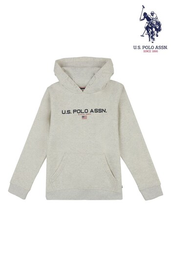 U.S. Polo Assn Grey Sport OTH BB Hoodie (U31685) | £40 - £54