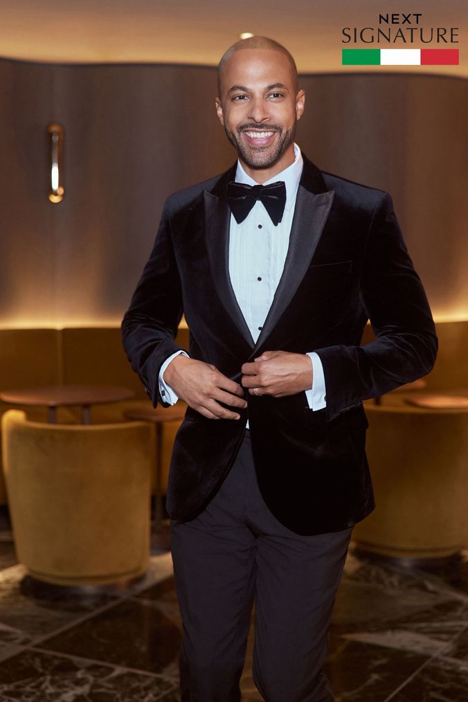 Next mens hotsell velvet blazer
