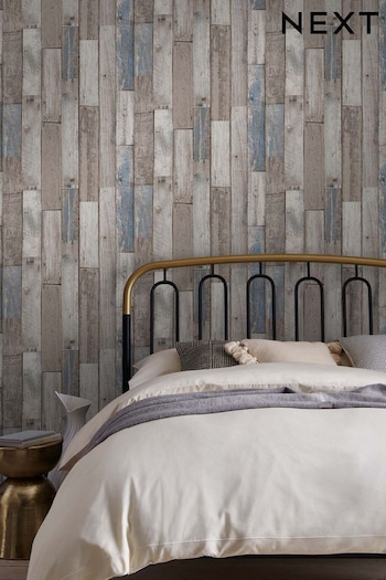 Natural Distressed Wood Plank Wallpaper Paste The Wall (U31856) | £36