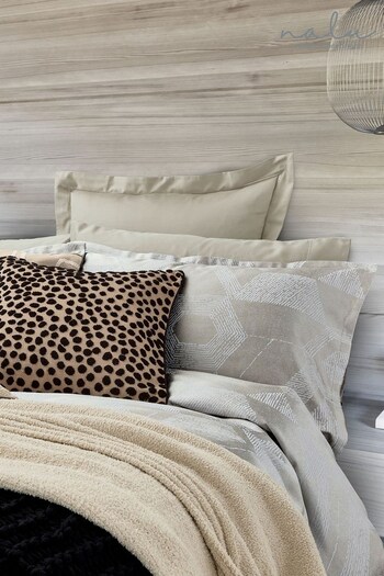 Nalu Nicole Scherzinger Linen Nalani Jacquard Oxford Pillowcase (U32052) | £22