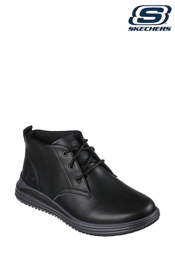 Skechers Black Proven Mens Boots (U32100) | £79
