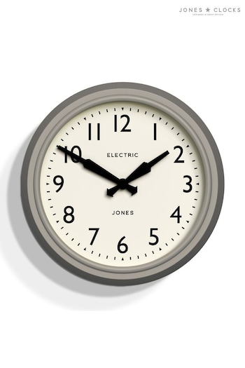 Jones Clocks Grey Grey Retro Telecom Wall Clock (U32284) | £30