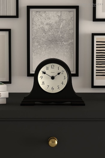 Jones Clocks Black Black Mantel Clock with Arabic Dial (U32285) | £25