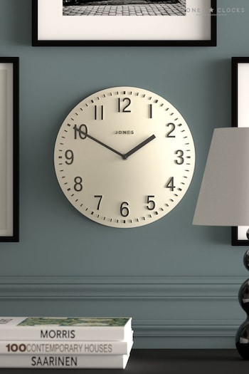 Jones Clocks Cream Cream Chilli Convex Wall Clock (U32299) | £30