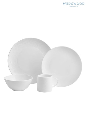 Wedgwood White Gio 16 Piece Set Boxed (U32591) | £365