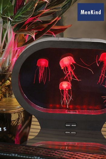 MenKind Neon Jellyfish Oval Tank Lamp With UK Mains Plug (U32661) | £75