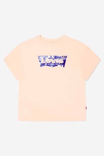 Girls Cotton Oversized Short Sleeve T-Shirt in Pink (U32724) | £11.50