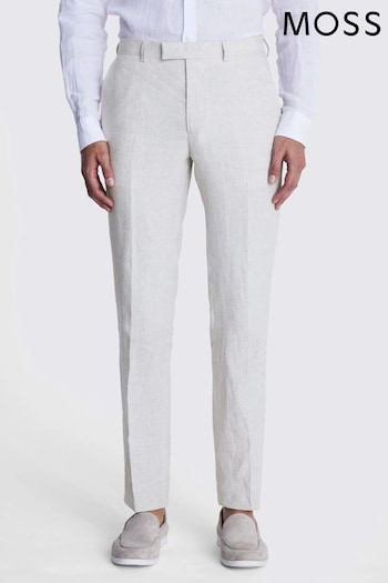 MOSS Grey Slim Fit Puppytooth Trousers (U32842) | £100