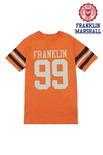 Franklin & Marshall Orange Vintage Sport 99 T-Shirt (U32891) | £16 - £22