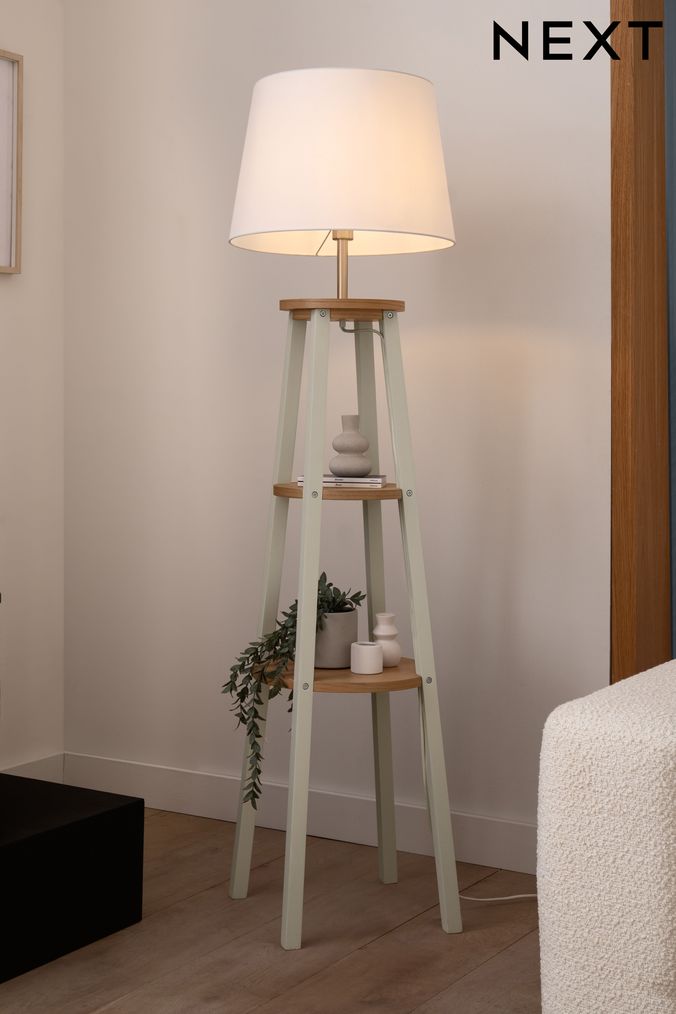 Best floor lamp with cheap shelves