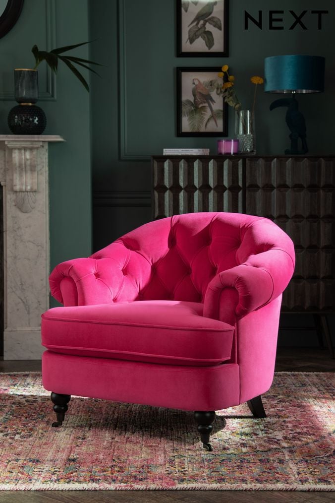 Pink chair outlet next