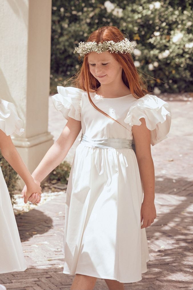 Embellished flower girl dress clearance