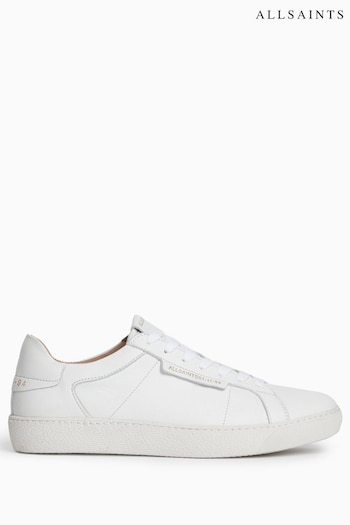 AllSaints White Sheer Low Top Trainers (U34364) | £139