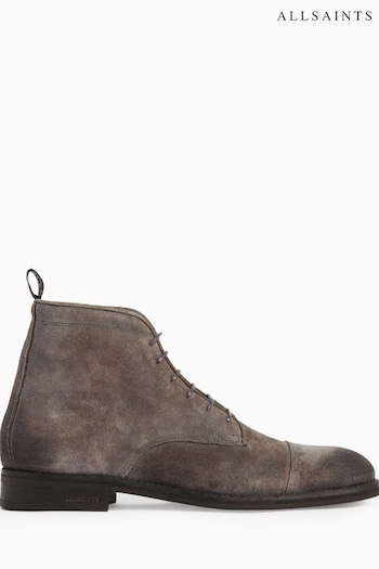 AllSaints Harland Brown Suede Boots (U34366) | £189 - £199