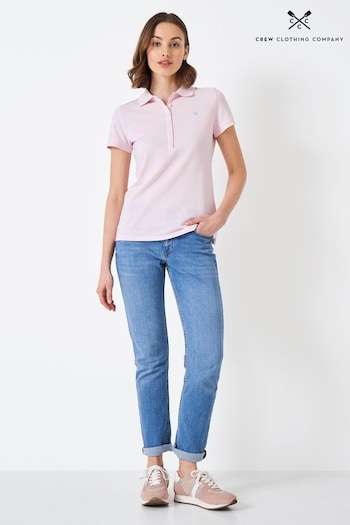 Crew Clothing Pink Cotton Polo Shirt (U34685) | £34