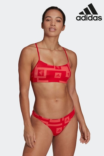 adidas Red Logo Graphic Bikini (U35447) | £50