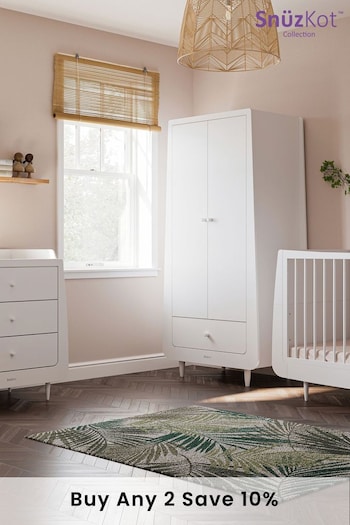 Snuz White SnuzKot Skandi 3 Piece Nursery Furniture Set (U36484) | £1,280