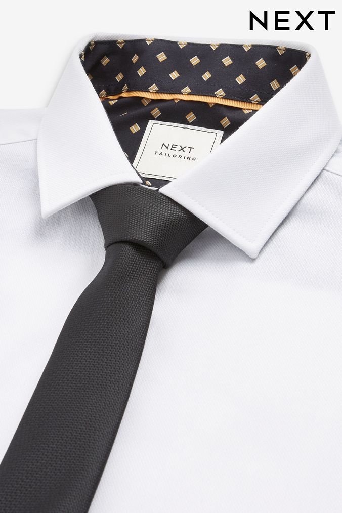 Mens black shirt next sales