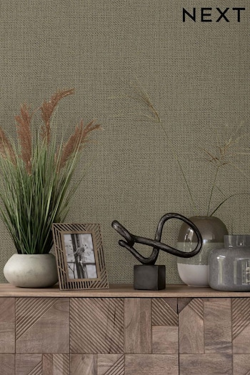 Natural JuzsportsShops Linen Weave Wallpaper Wallpaper (U36718) | £34