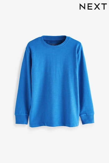 Cobalt Blue Long Sleeve Cosy T-Shirt (3-16yrs) (U36732) | £5 - £8.50
