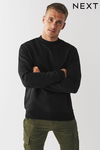 Black Crew Sweatshirt Crew Sweatshirt (U36748) | £26