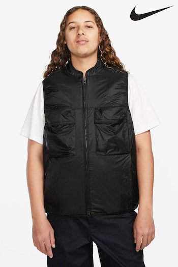 Nike Black Tech Fleece Utility Vest Gilet (U36885) | £90