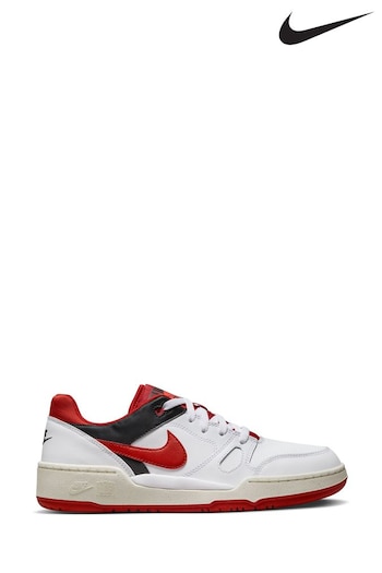 Nike custom Red/White Full Force Low Trainers (U36963) | £90