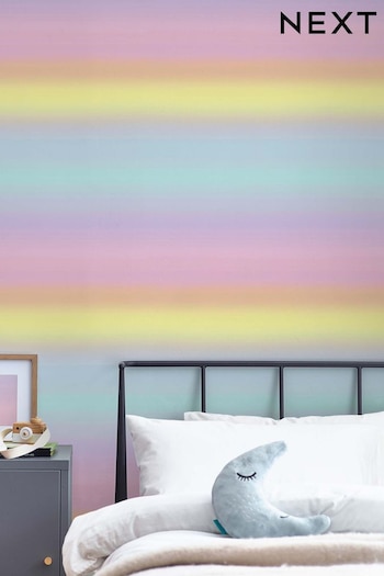 Pink Atelier-lumieresShops Rainbow Ombre Wallpaper Wallpaper (U36970) | £36