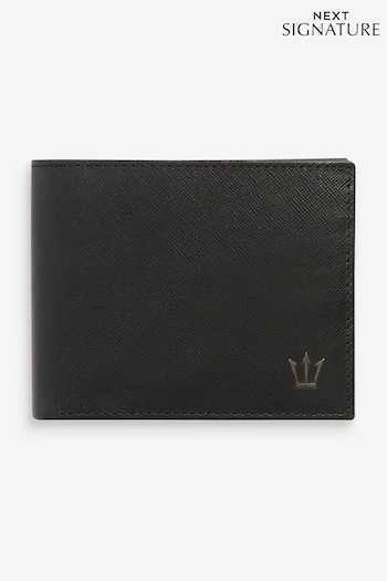 Black Signature Saffiano Leather Wallet (U37070) | £25