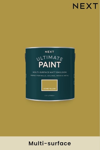 Ochre Yellow Next Ultimate® Multi-Surface 2.5Lt Paint (U37090) | £38