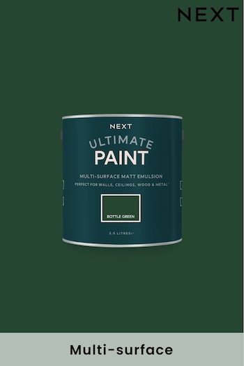 Bottle Green Atelier-lumieresShops Ultimate® Multi-Surface 2.5Lt Paint (U37095) | £38