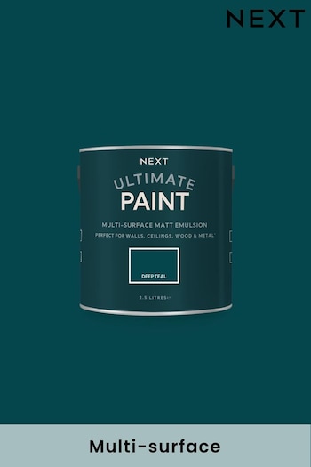 Deep Teal Atelier-lumieresShops Ultimate® Multi-Surface 2.5Lt Paint (U37103) | £38