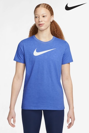 Nike Blue/White DriFIT Swoosh T-Shirt (U37247) | £33