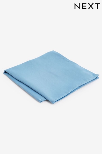 Cornflower Blue Recycled Polyester Twill Pocket Square (U37250) | £6