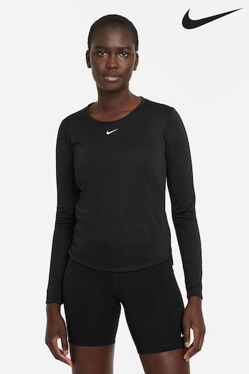 Nike Black One Dri Fit Long Sleeve Top (U37252) | £38