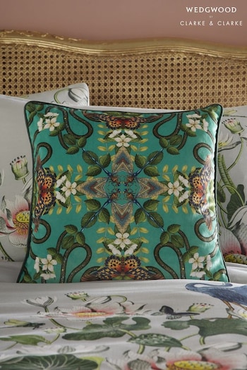 Wedgwood Emerald Green Forest Cushion (U37267) | £70