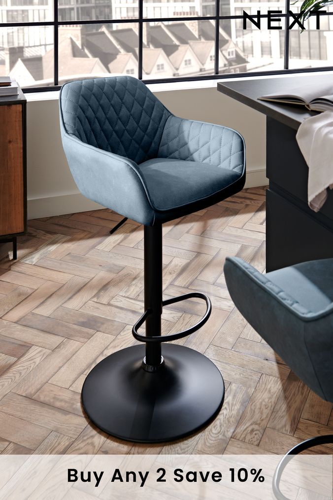 Navy blue counter height outlet chairs