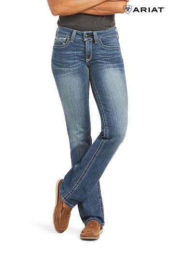 Ariat Blue REAL Straight Icon Jeans (U39513) | £90