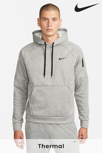 Nike Dark Grey Therma-FIT Pullover Fitness Hoodie (U39620) | £65
