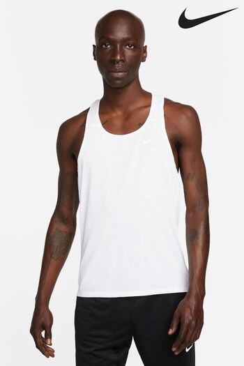 Nike White Dri-FIT Fast Running Vest (U39626) | £33
