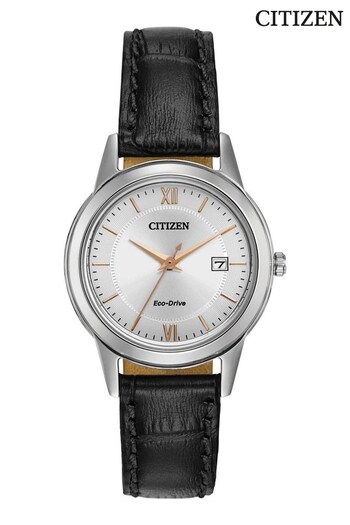 Citizen Ladies Black Strap Watch (U39633) | £149