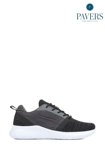 Pavers Wide Fit Lace Up Trainers (U39890) | £35