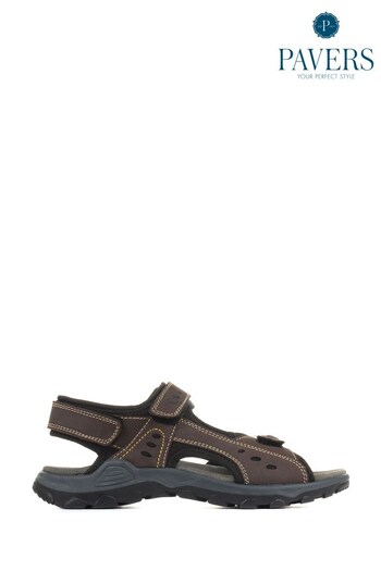 Pavers Mens Leather Walking distancias Sandals (U39906) | £40