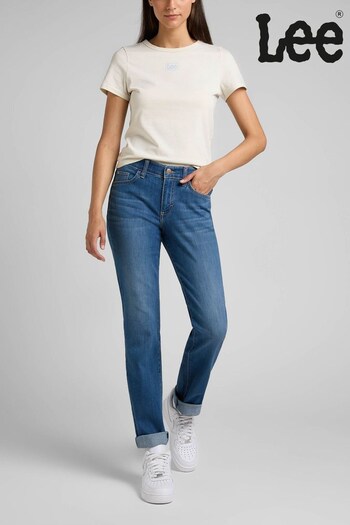 Lee Denim Blue Comfort Straight Fit Jeans (U40038) | £65