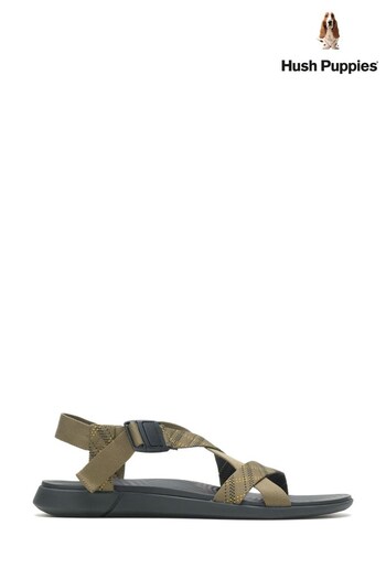 Hush Puppies Green Good Trek Sandals (U40063) | £60