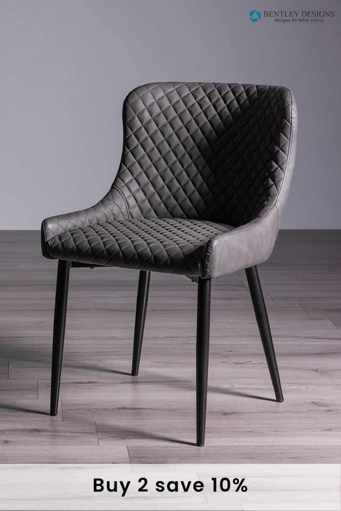 Grey leather chair next outlet