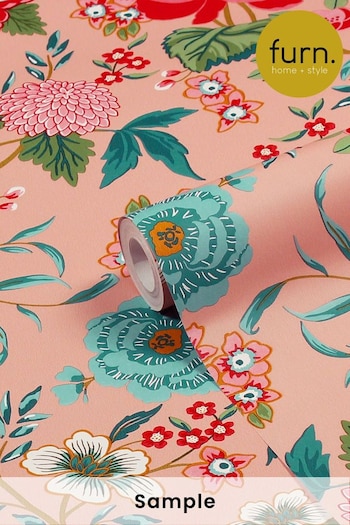 furn. Pink Azalea Bright Blooms Wallpaper Wallpaper (U40522) | £19